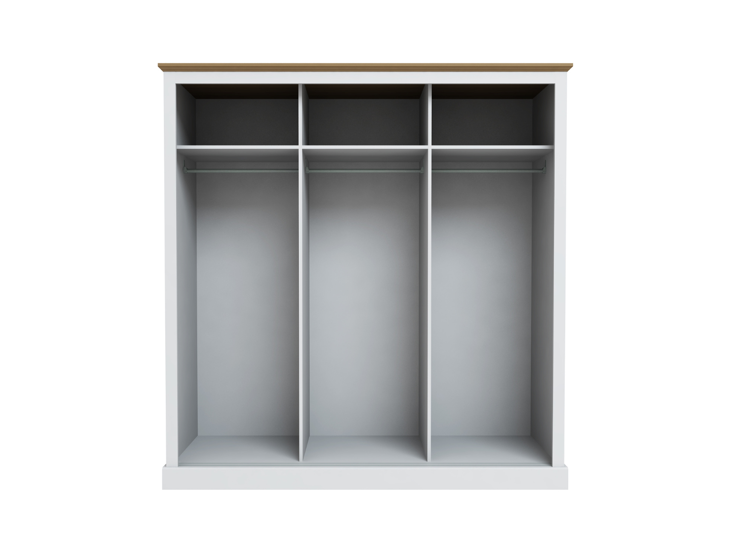 Devonshire Sliding Three-Door Wardrobe with Mirror