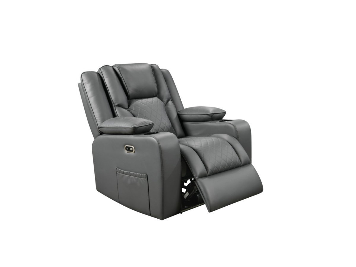Orlando Electric Recliner Armchair Aire Leather