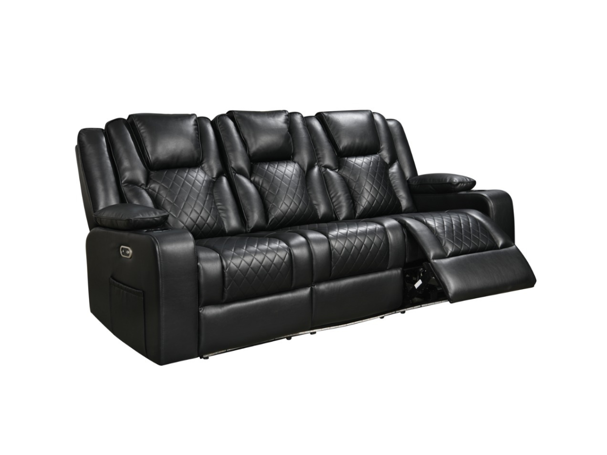 Orlando Electric Recliner 3 Seater Sofa Aire Leather