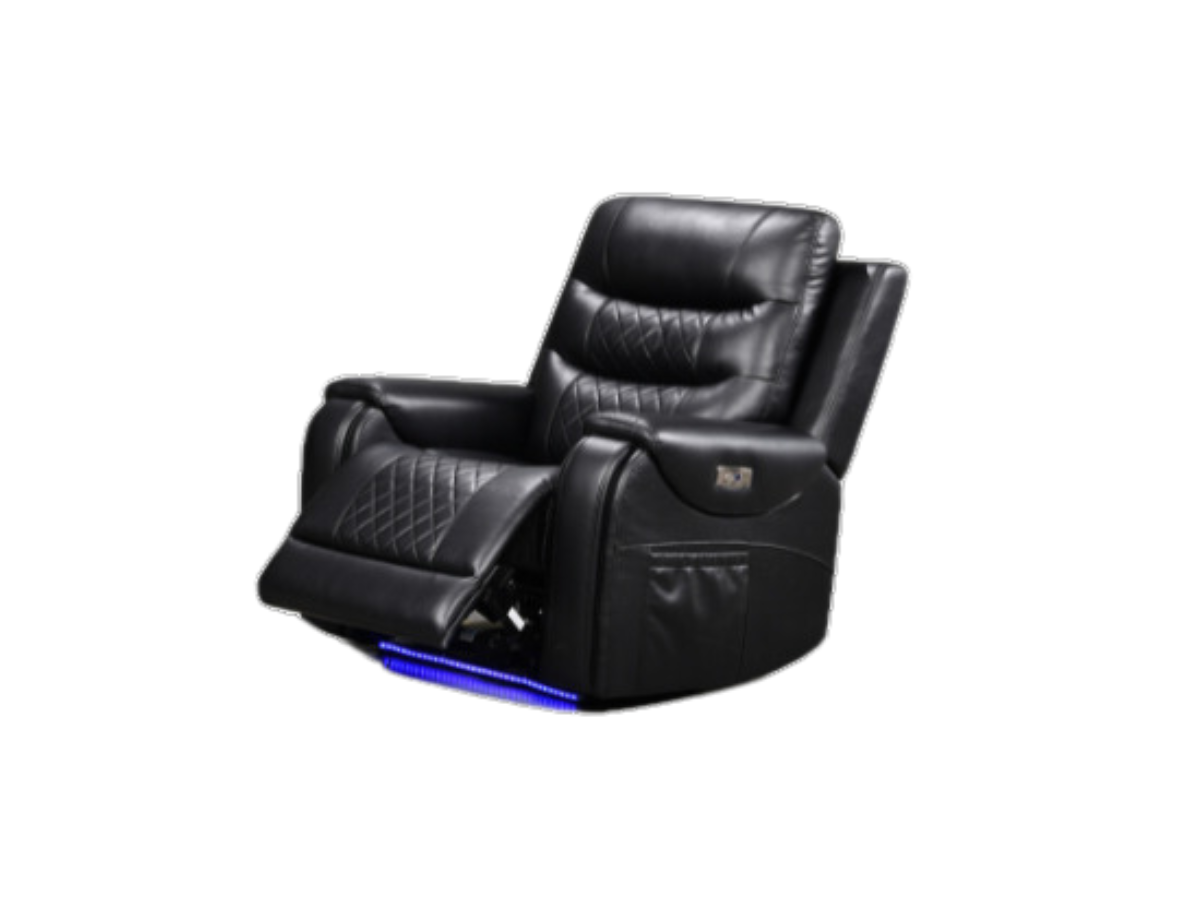 Forbes Leather Electric Recliner Armchair