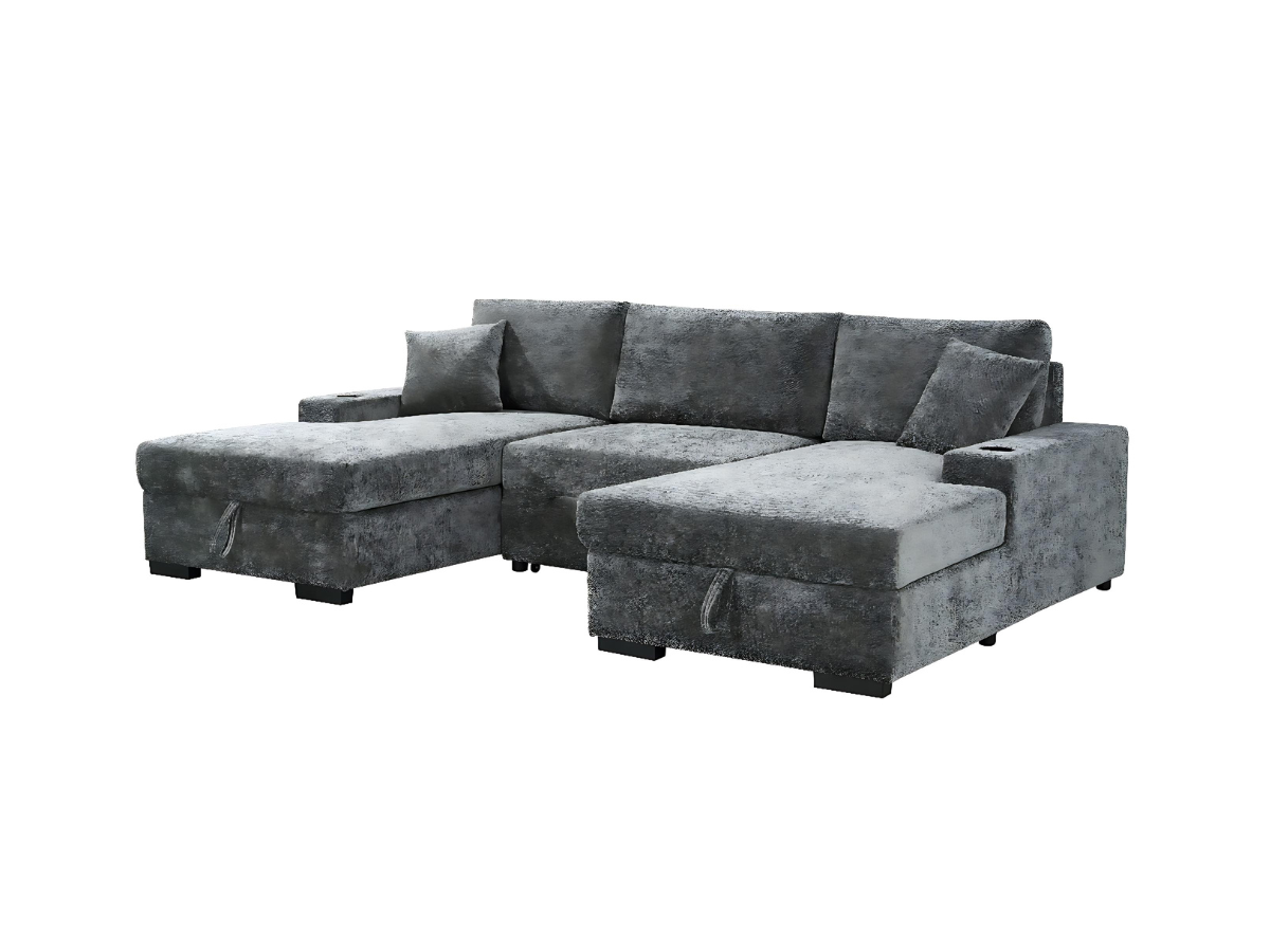 Norma U Shape Sofa Bed with Storage