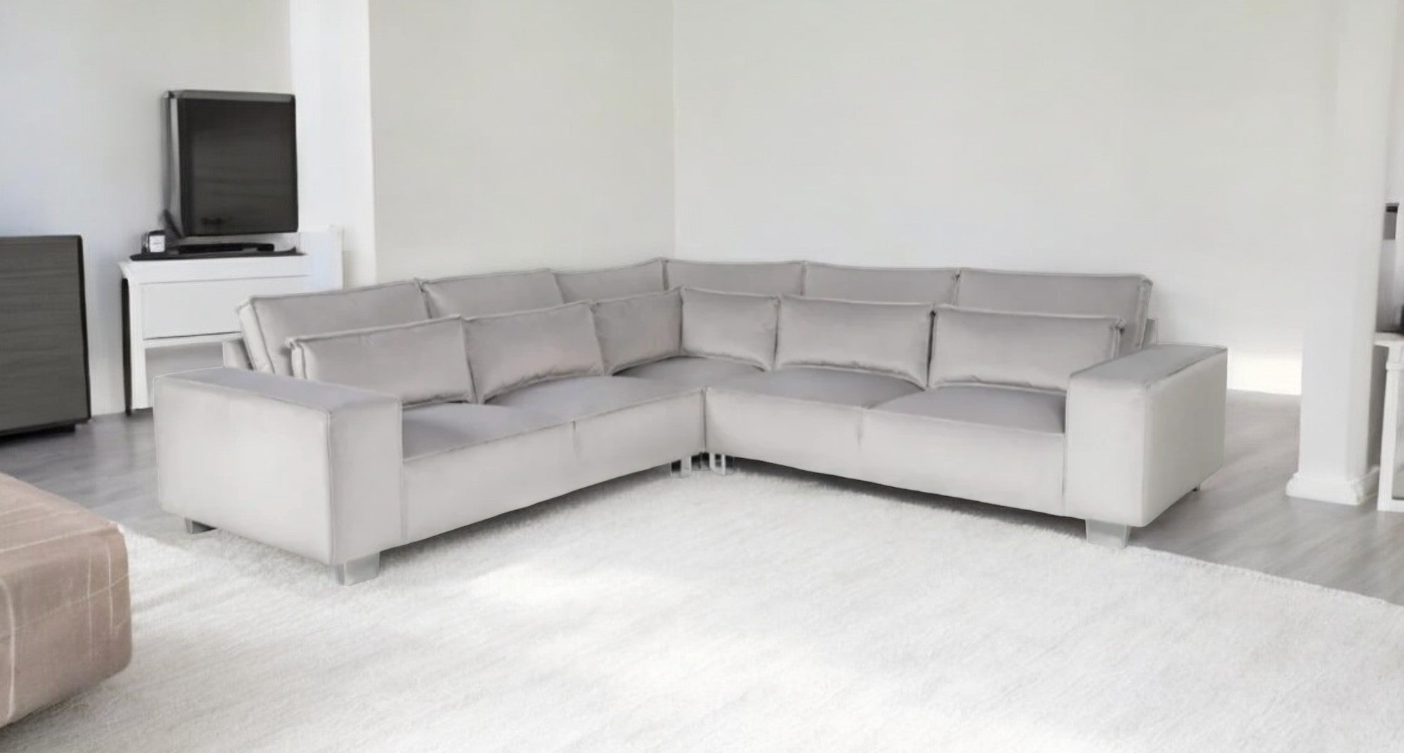 Sloane Silver Double Corner Sofa