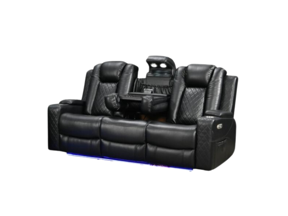 Sianna 3 Seater Electric Recliner Leather Sofa
