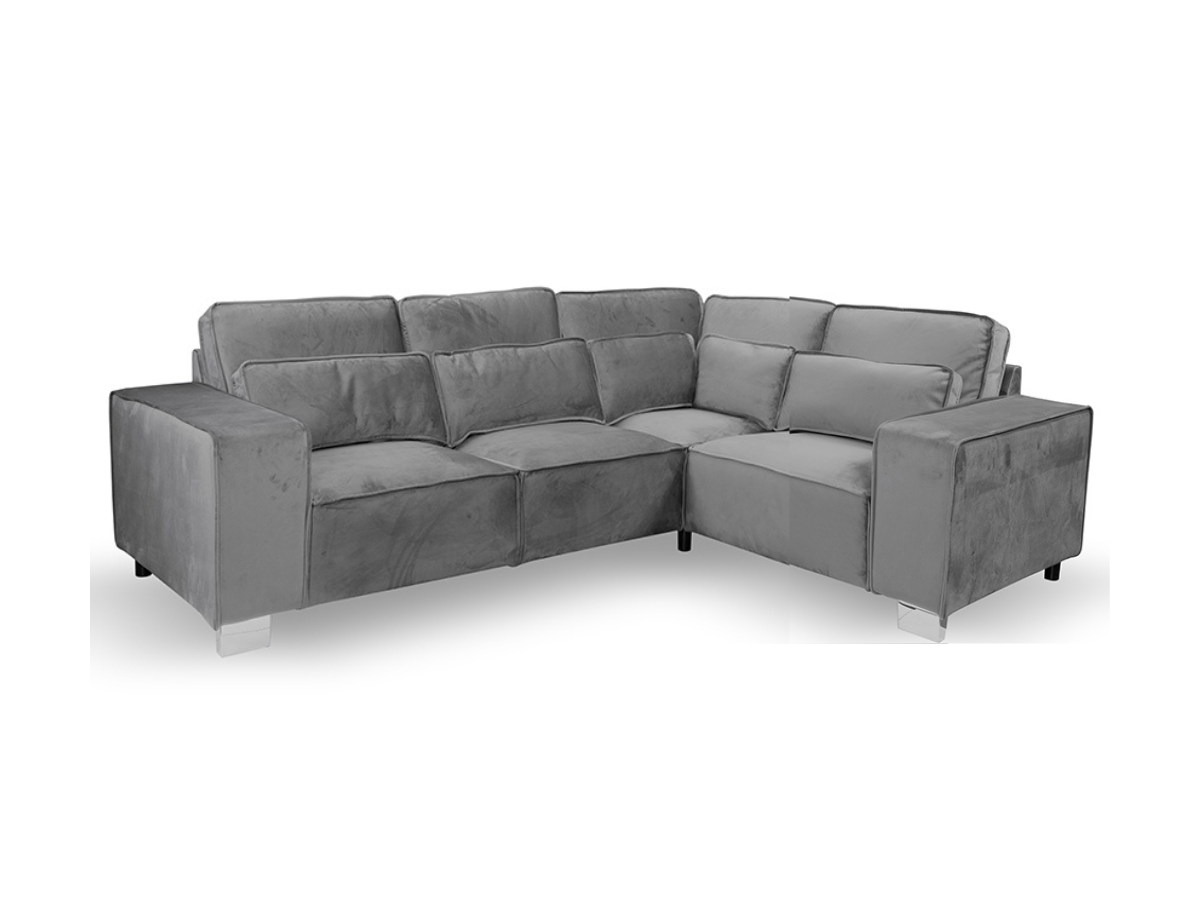 Sloane Grey 4 Seater Corner Sofa Right Facing