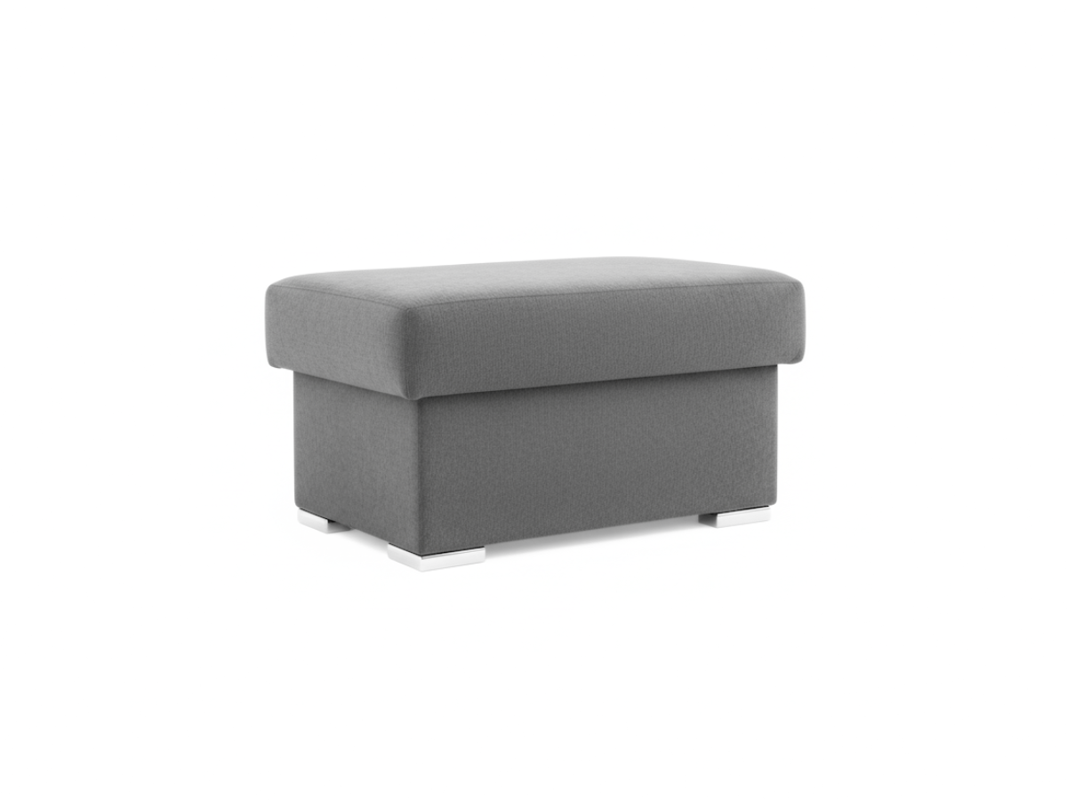 Verona Grey Fabric FootStool