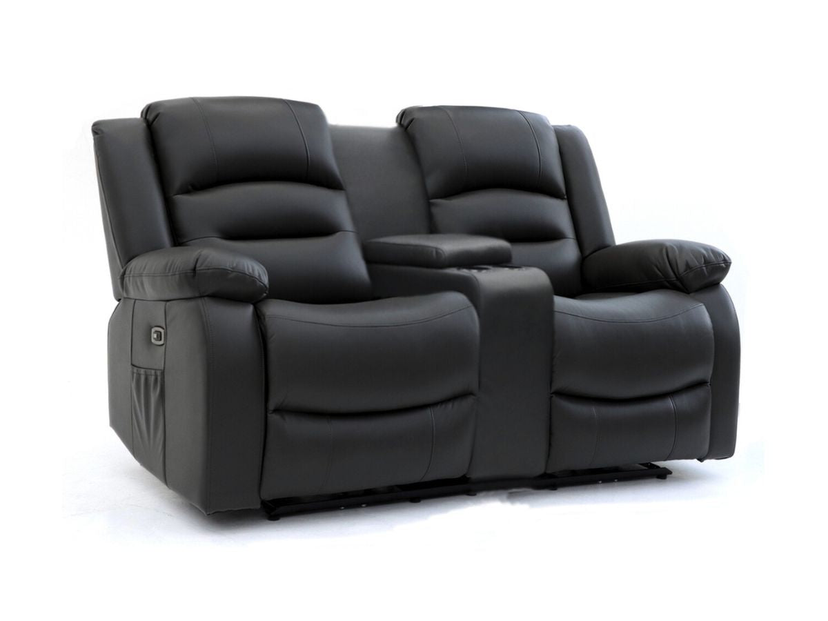 Vinson Black Electric Recliner 3+2+1 Sofa