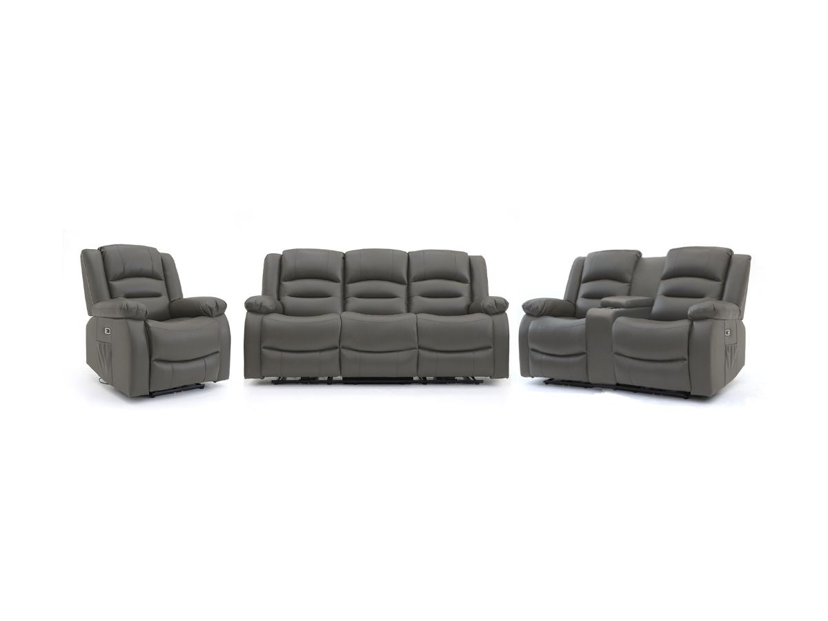 Vinson Grey Electric Recliner 3+2+1 Sofa