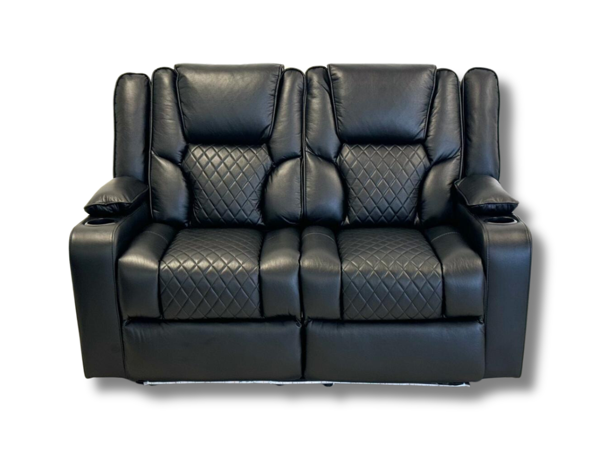 Orlando Electric Recliner 2 Seater Sofa Aire Leather