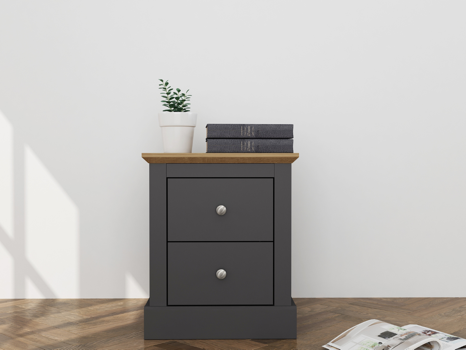Devonshire Two-Drawer Bedside Cabinet