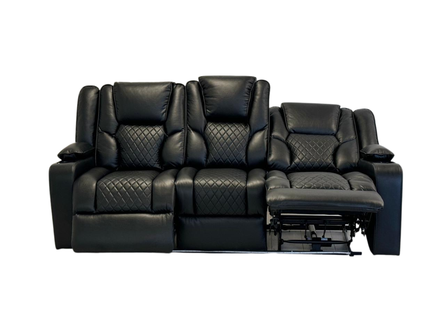 Orlando Electric Recliner 3 Seater Sofa Aire Leather