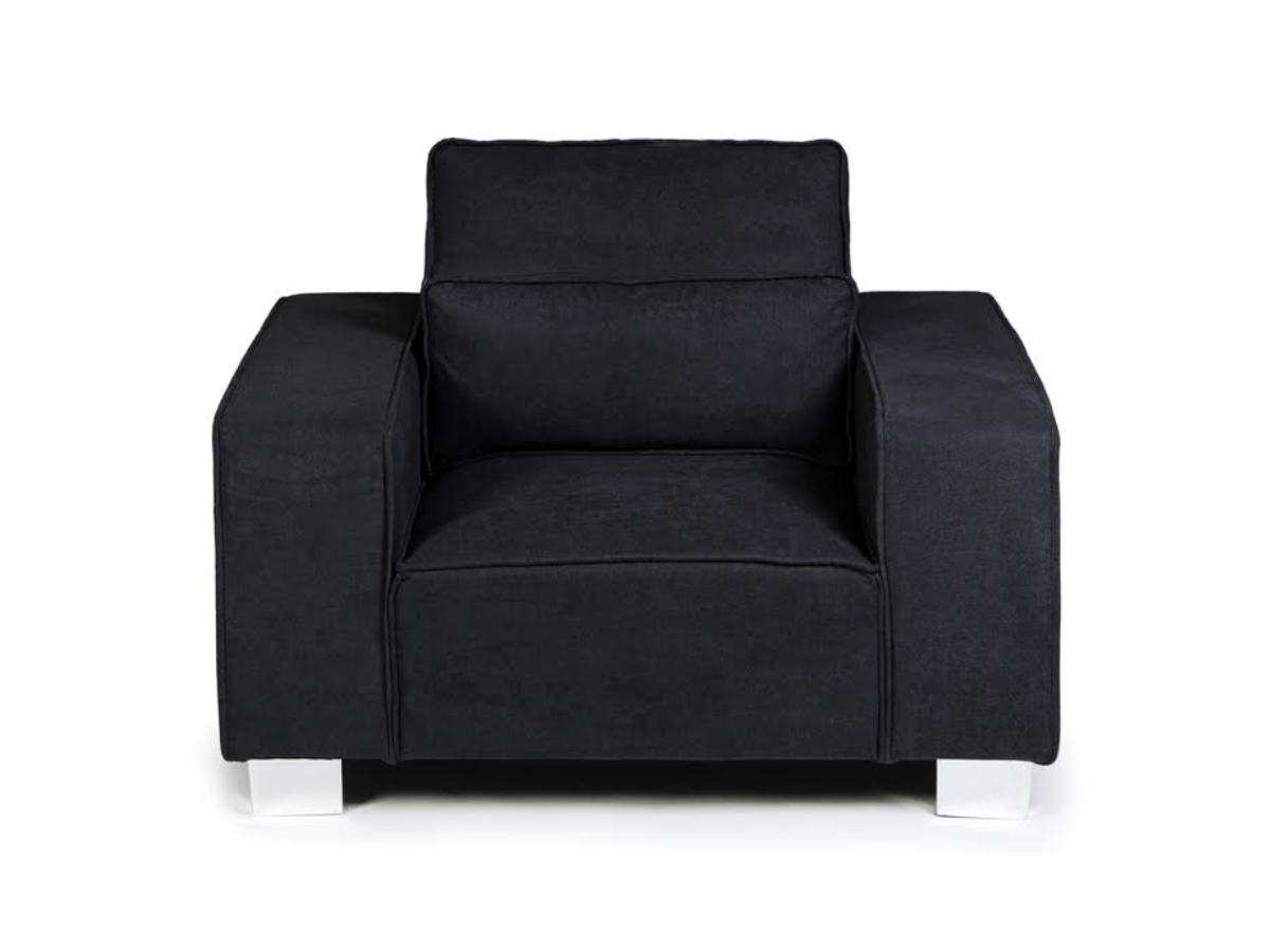 Windsor Armchair with Cushion Black