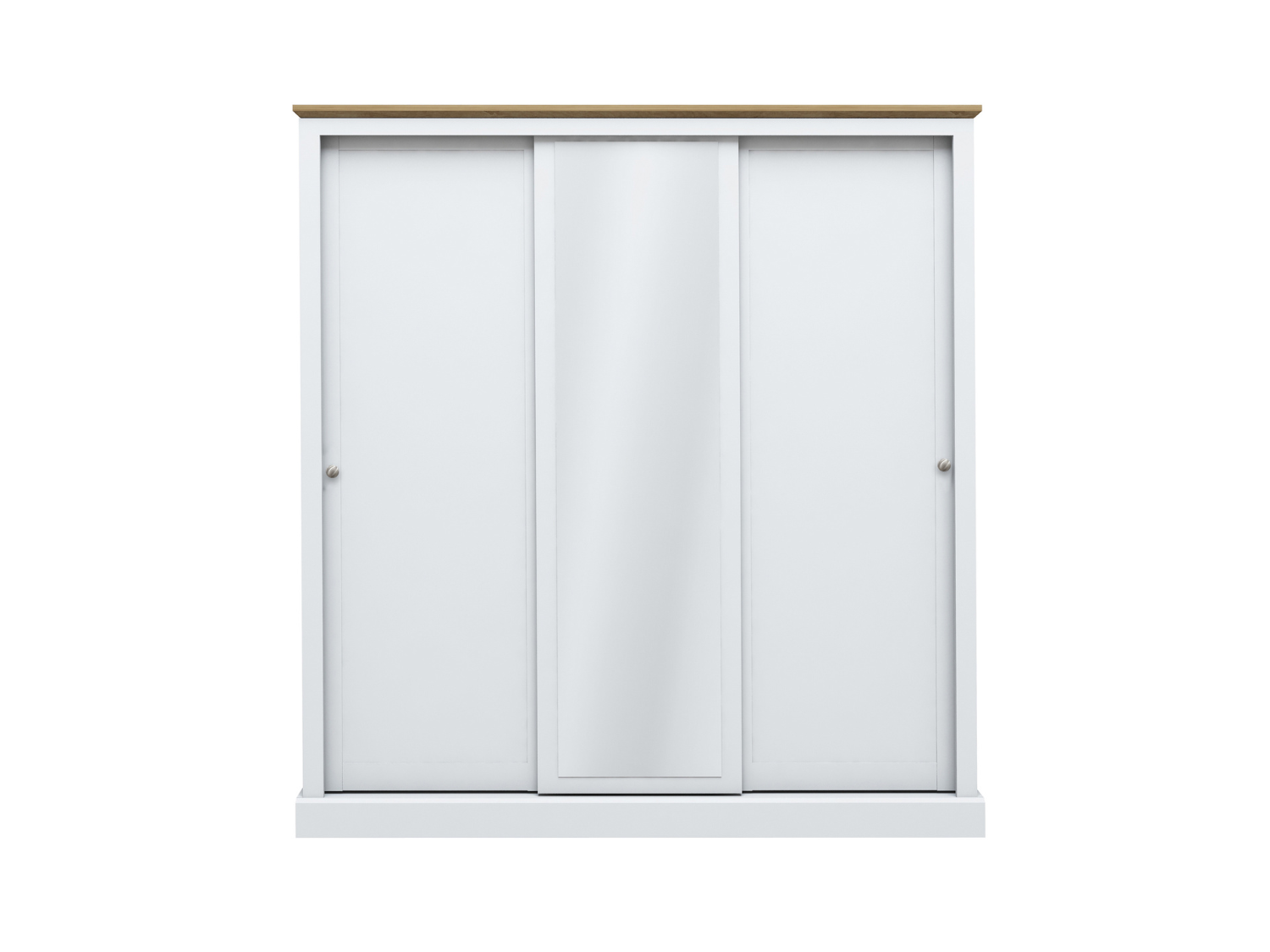 Devonshire Sliding Three-Door Wardrobe with Mirror