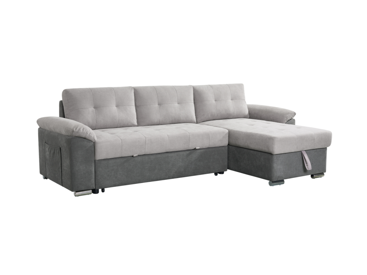 Niko L Shape Sofa Bed Grey With Storage