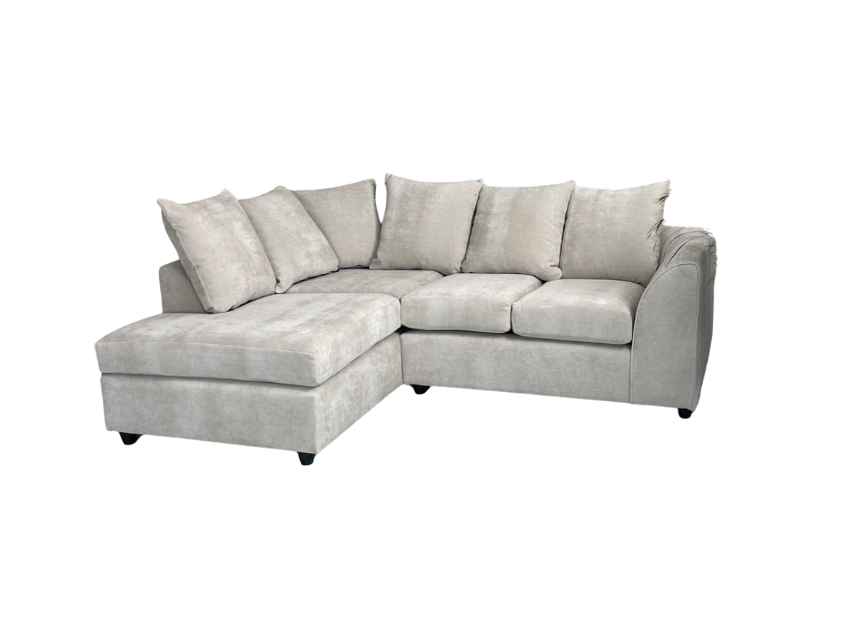 Chelsea Corner Sofa 4 Seater Left Hand Cream Fabric