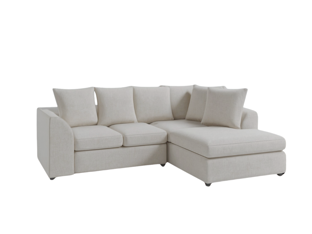 Chelsea Corner Sofa 4 Seater Right Hand Cream Fabric