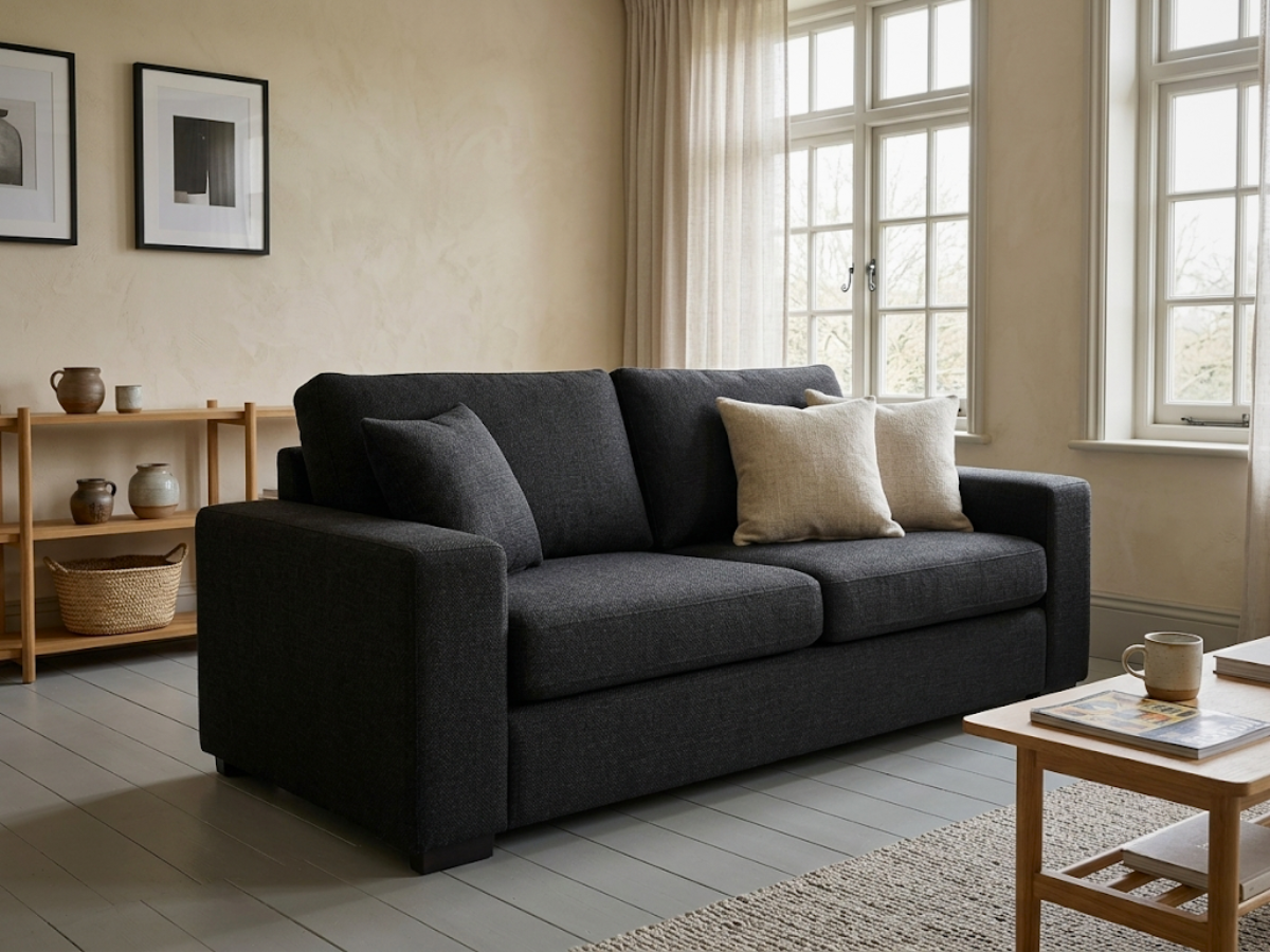 black fabric sofa
black fabric sofa 3 seater