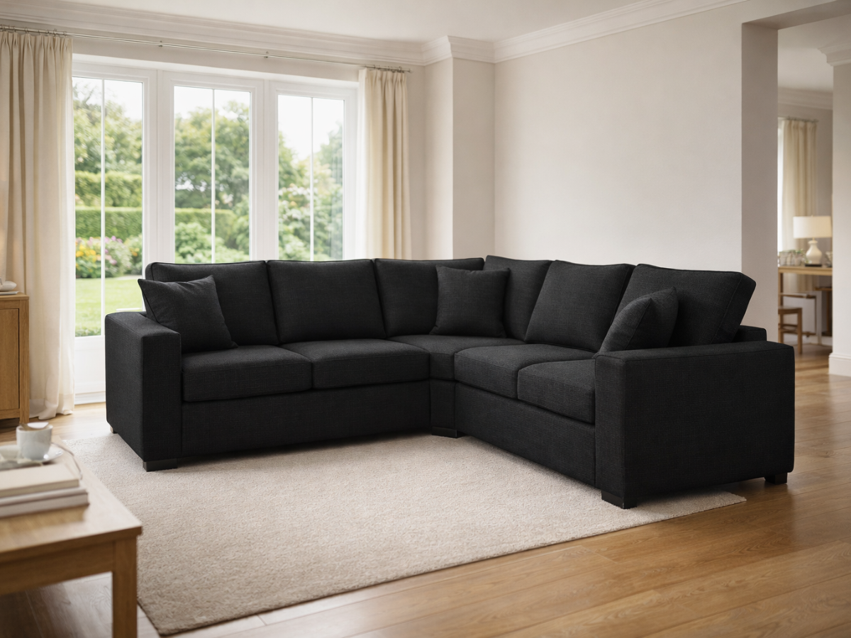 black fabric corner sofa
fabric 5 seater sofa
black fabric sectional