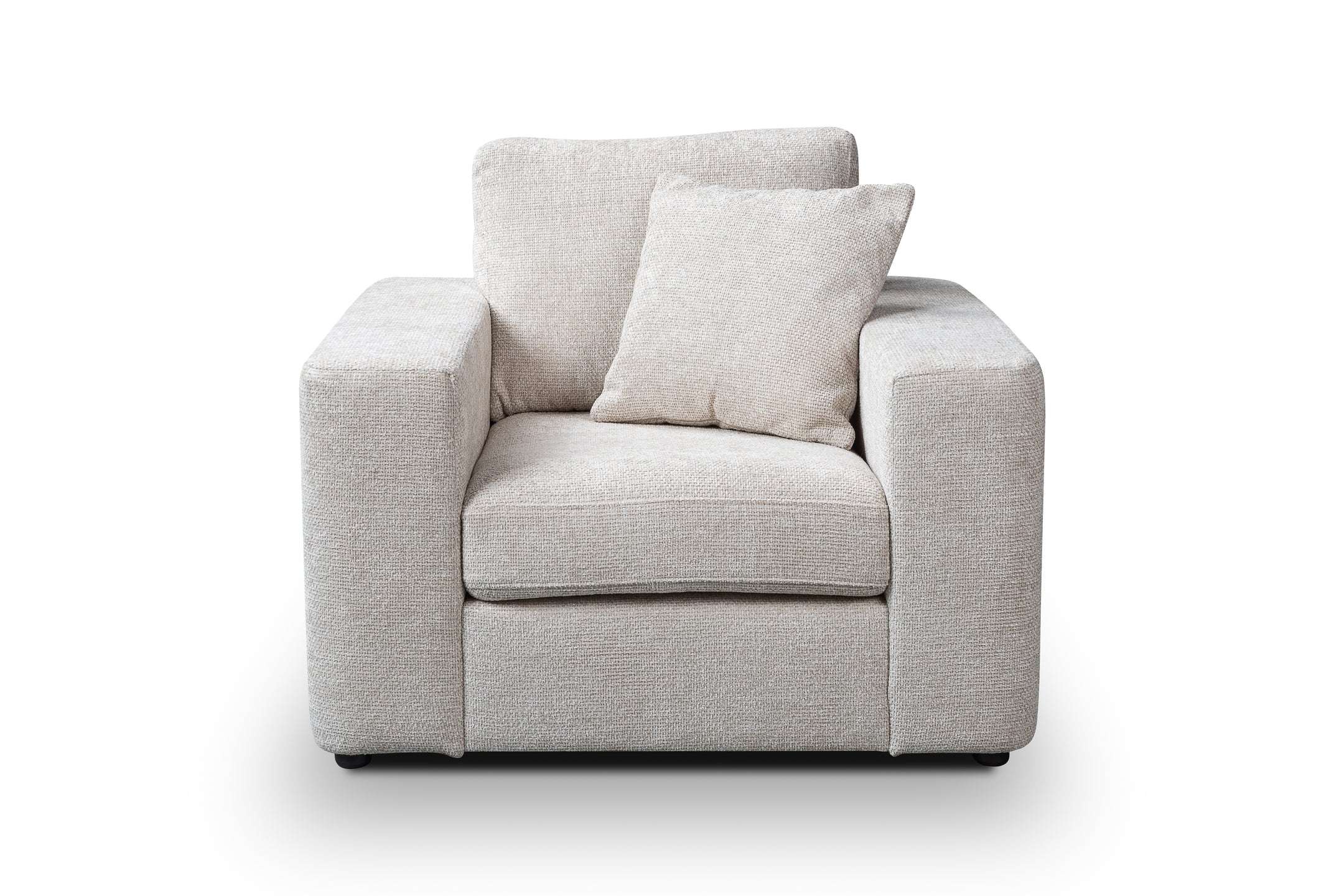 Cream Enzo Fabric Armchair