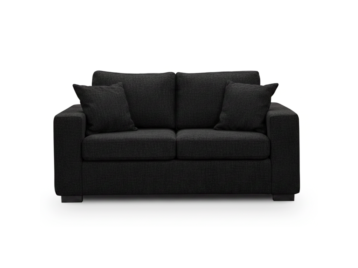 Black Fabric Sofa 
Fabric Sofa 2 seater
Black Enzo Fabric Sofa