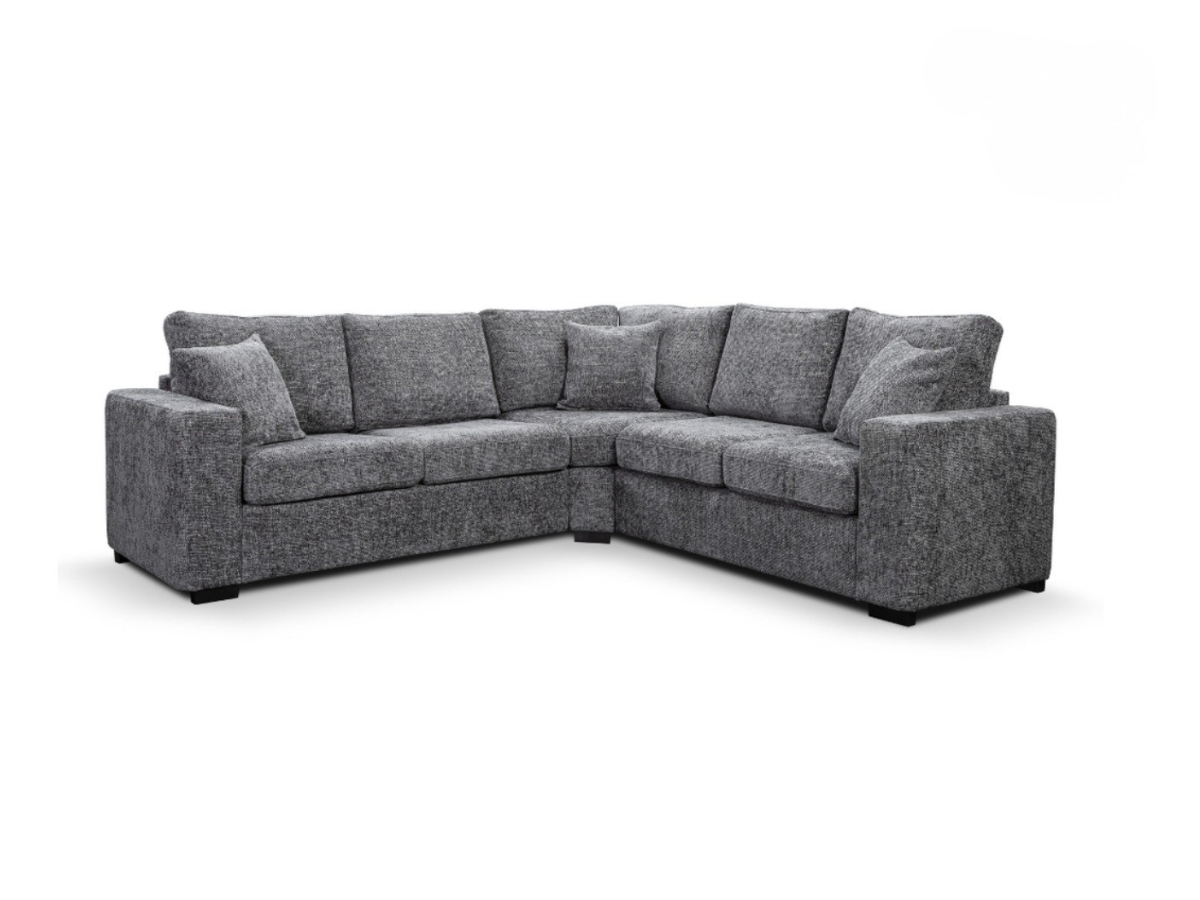Marlow Corner Sofa Slate Grey Enzo Fabric