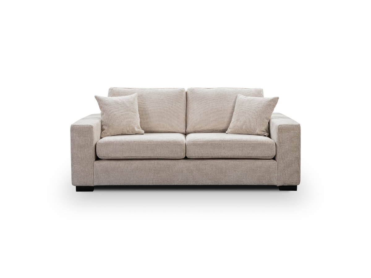 Marlow Sofa 3 Seater Cream Enzo Fabric