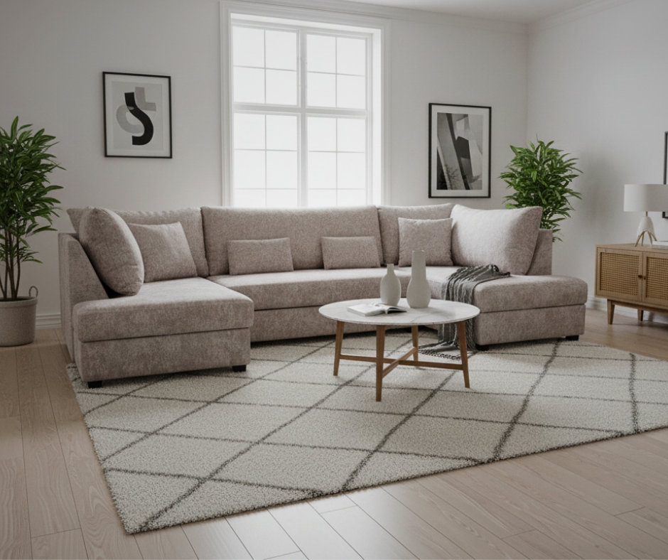 U shaped sofa bed with storage
Truffle Chenille Sofa Bed
Corner sofa bed with storage