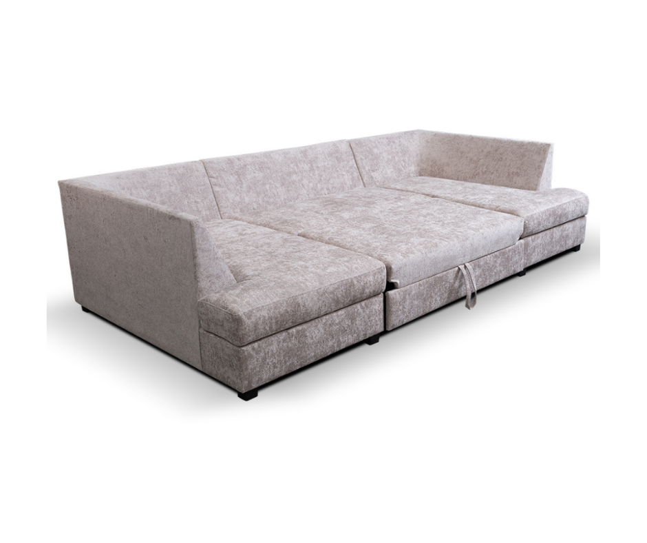 U shape sofa bed
Fabric sofa bed with storage