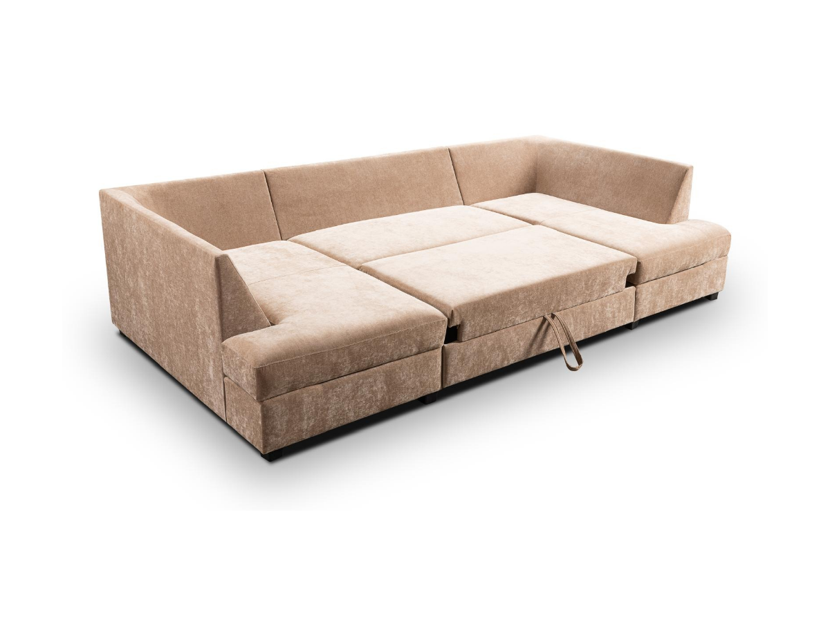 sofa bed with storage mocha