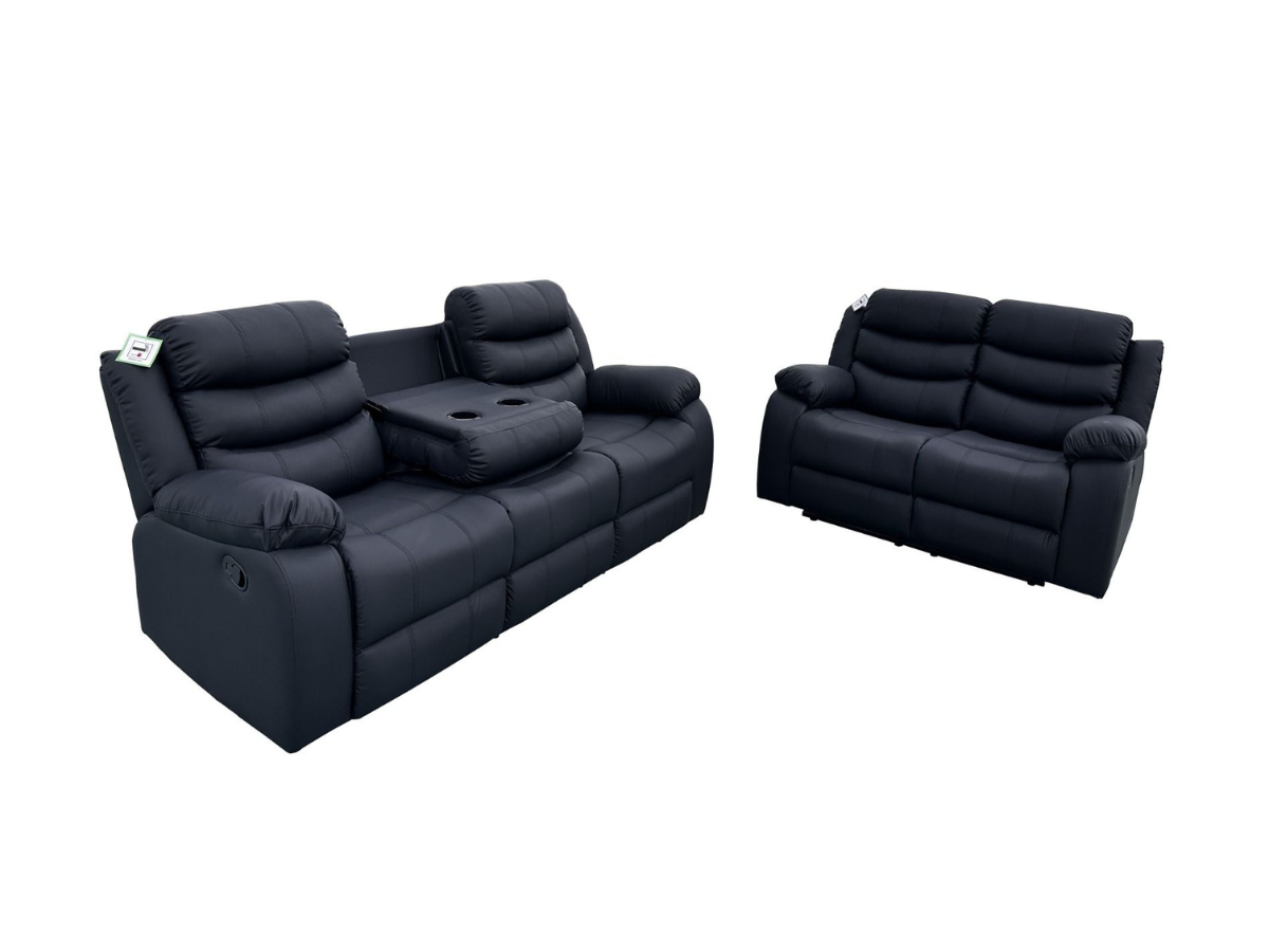 Roma Series 2 Aire Leather Recliner 3+2 Sofa Set