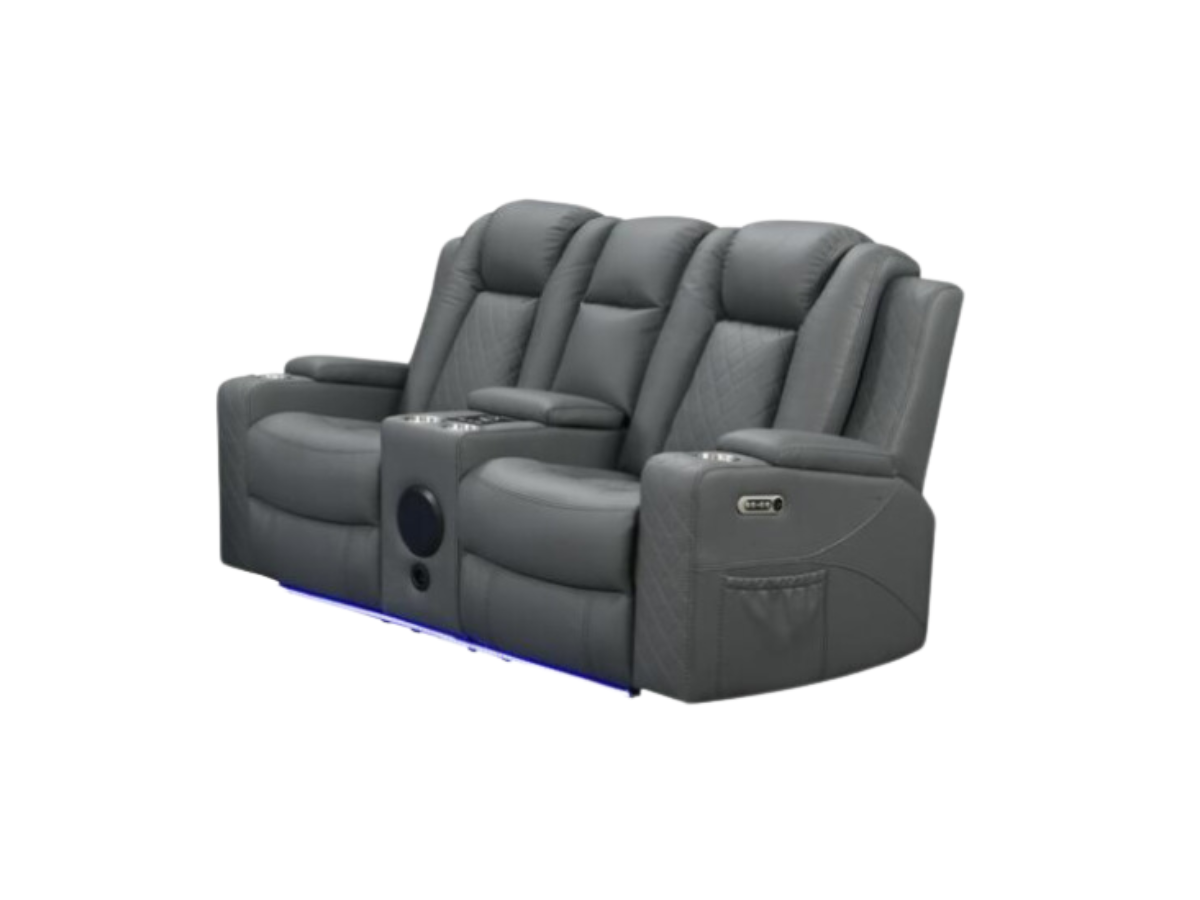 Sianna 2 Seater Electric Recliner Leather Sofa