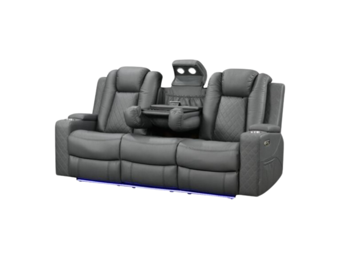 Sianna 3 Seater Electric Recliner Leather Sofa