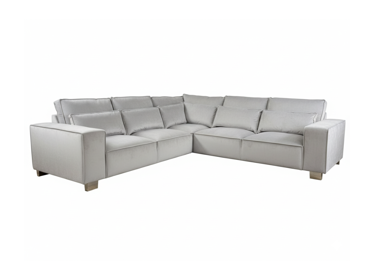 Sloane Silver Double Corner Sofa