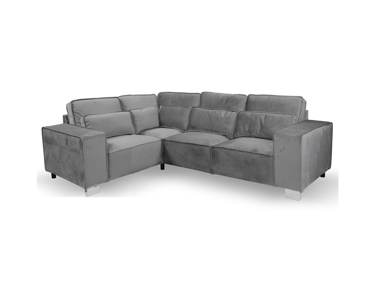 Sloane Grey 4 Seater Corner Sofa Left Facing