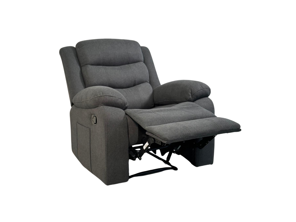 Sorrentino Grey Fabric Arm Chair