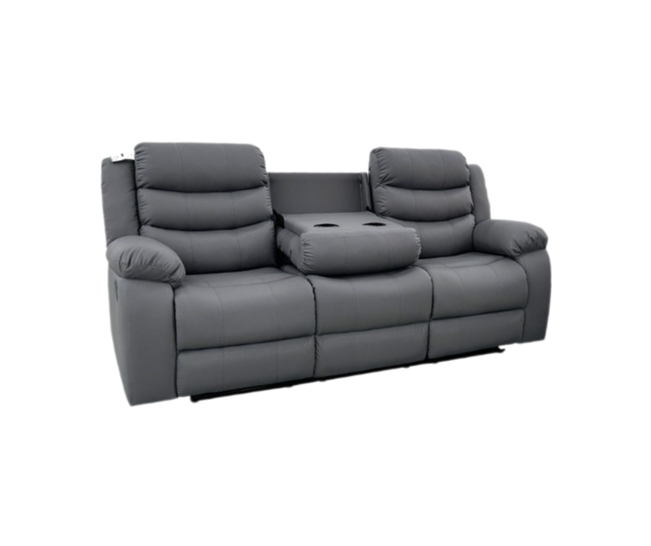 Sorrentino Aire Leather 3 Seater Reclining Sofa