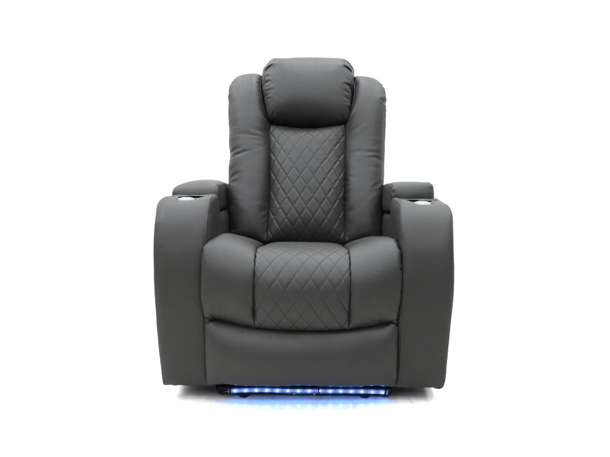 leather recliner chair
grey leather electric recliner chair
electric recliner armchair with massage