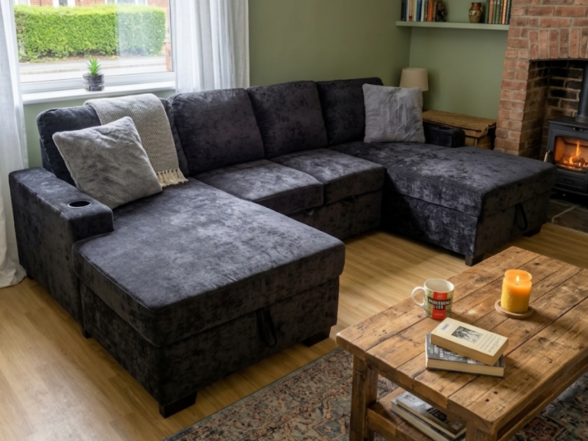 corner sofa bed with storage
chenille corner sofa bed
Black chenille corner sofa
sofa bed double bed
storage sofa bed UK
u shape sofa black