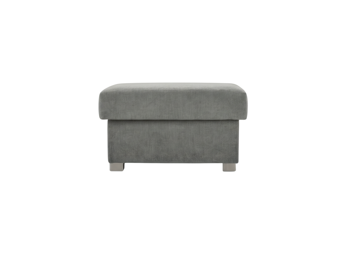 Vegas Grey Fabric FootStool