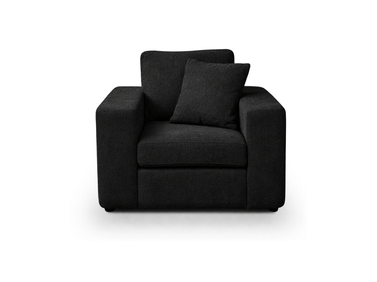 Black Fabric Armchair
Black Fabric Accent Chair