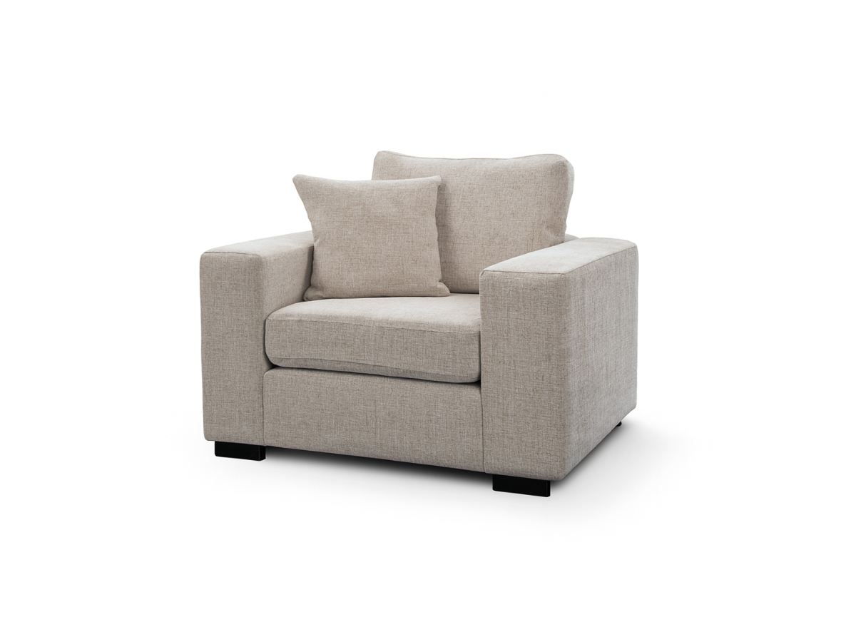 Cream fabric Armchair