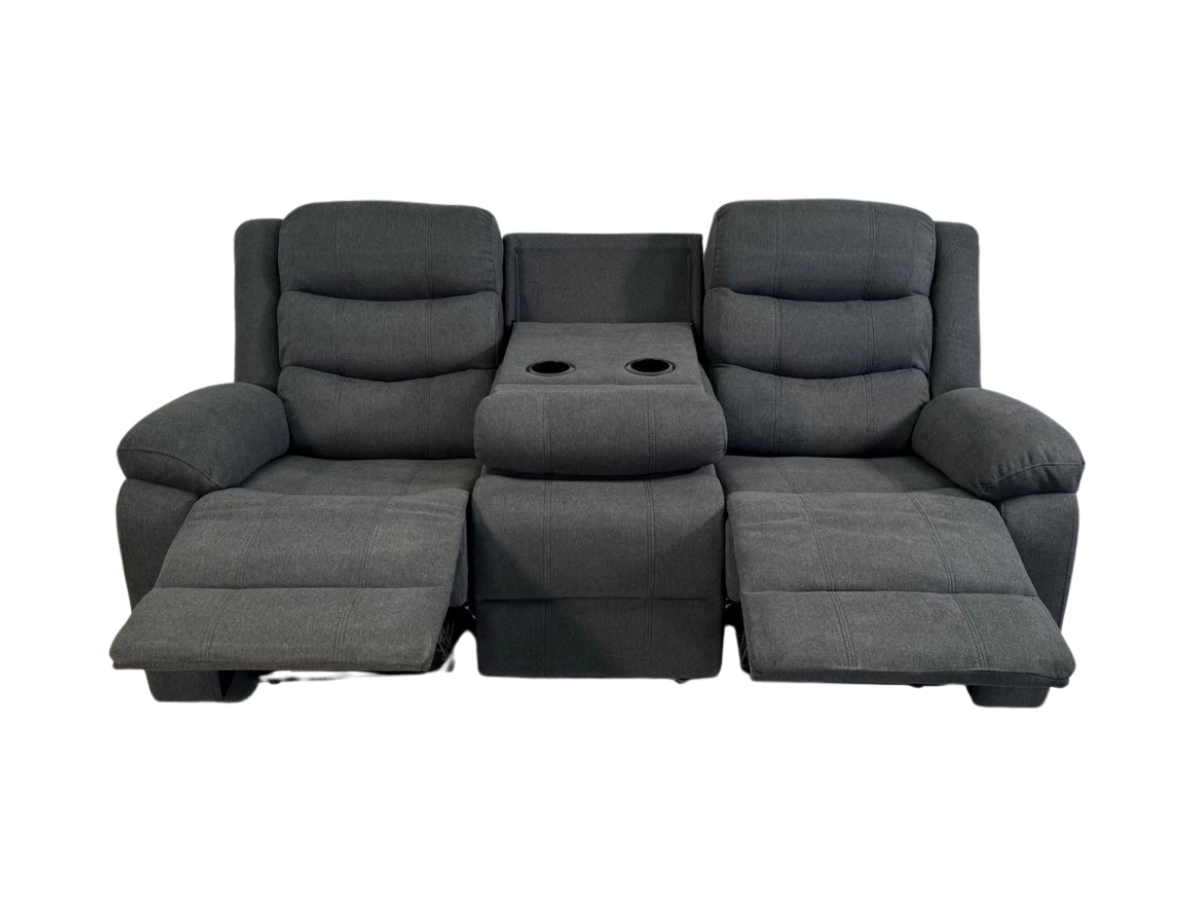 Sorrentino Grey Fabric 3+2 Sofa Set