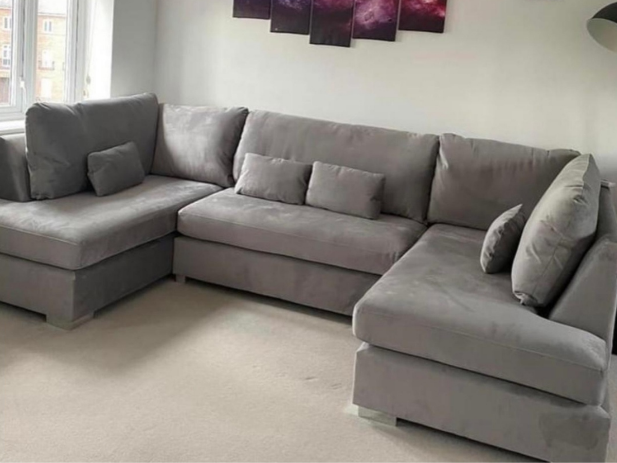 Belgravia Grey Sofa U Shape 