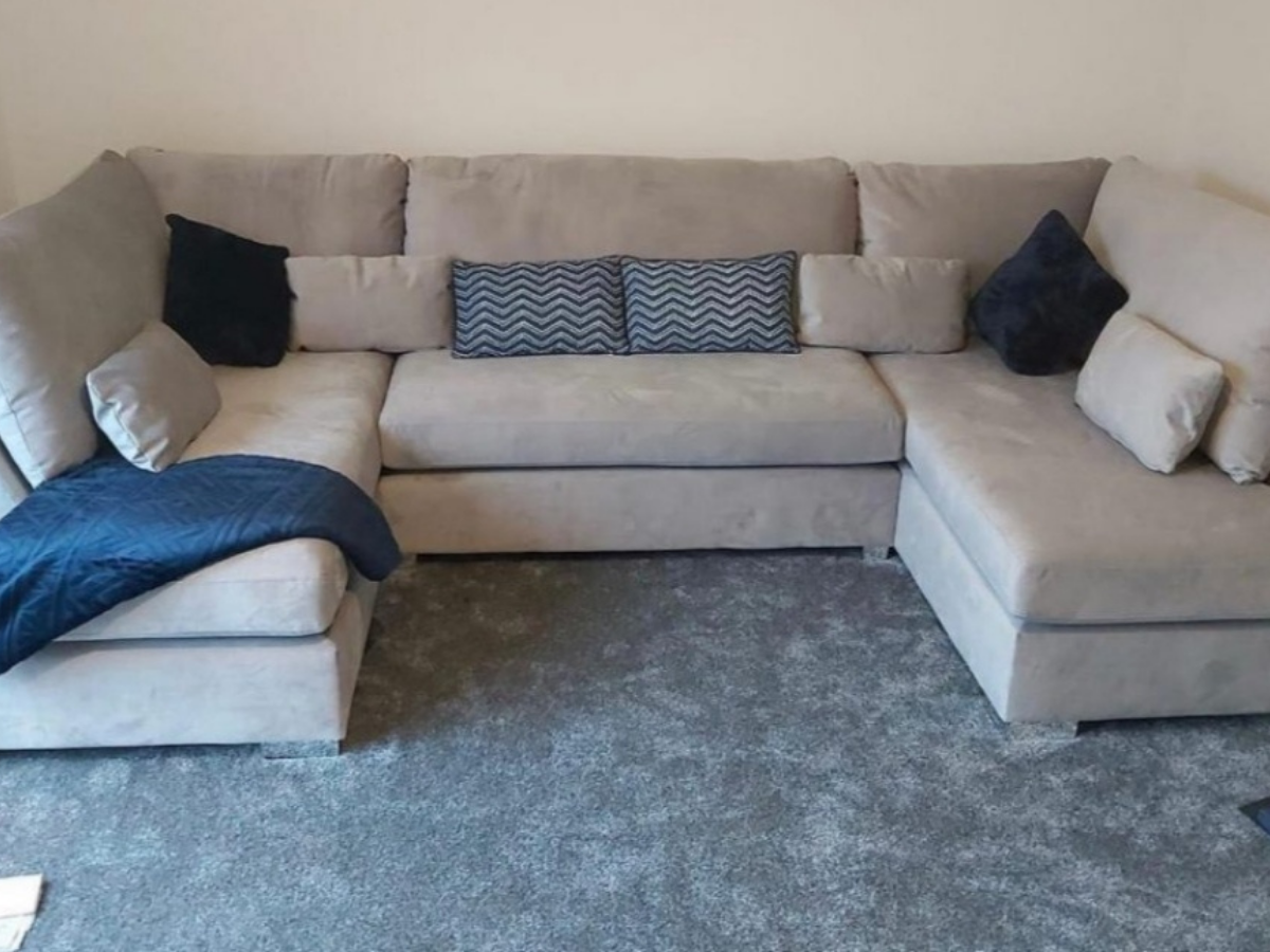 Belgravia Silver Sofa U Shape 