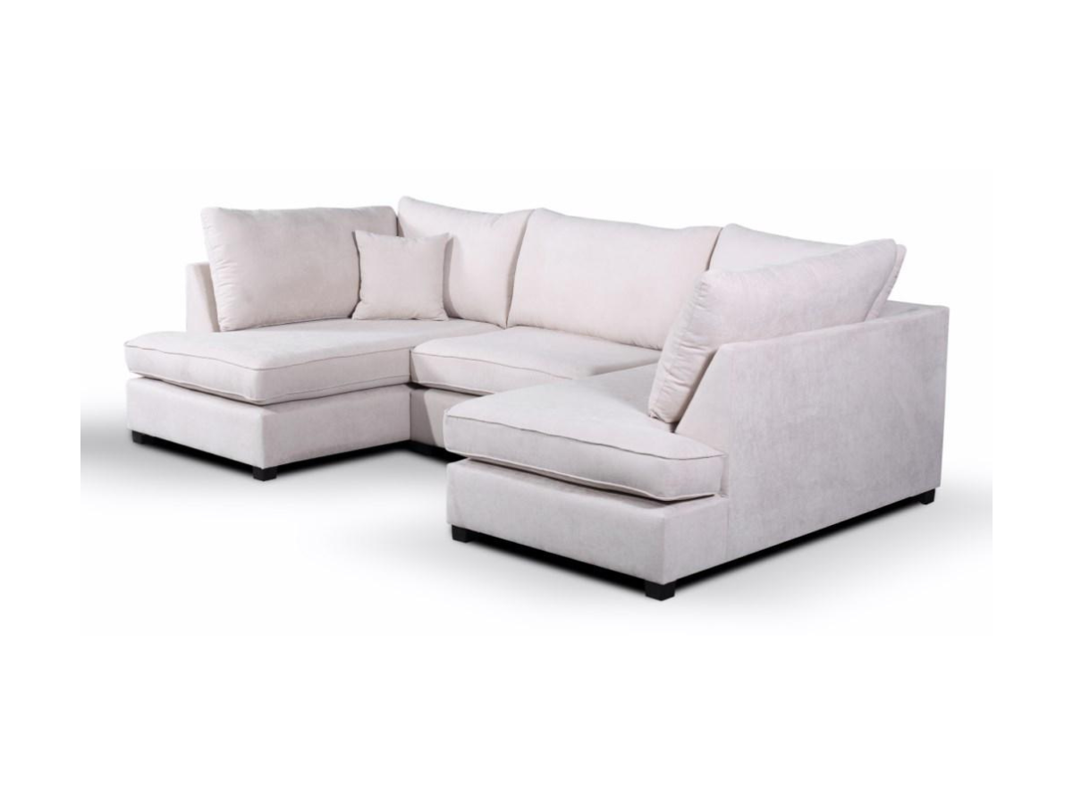 Savoy Cream U Shape Small Sofa 