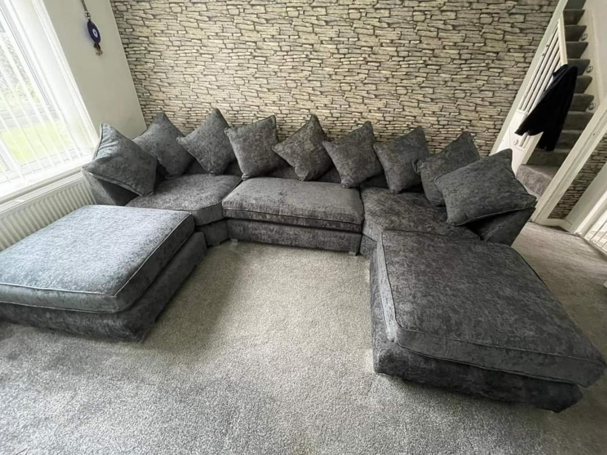 London Charcoal U Shape Grey 