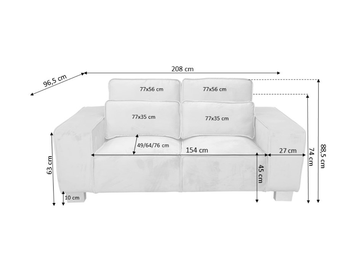 Sloane Silver 3+2 Sofa Set 