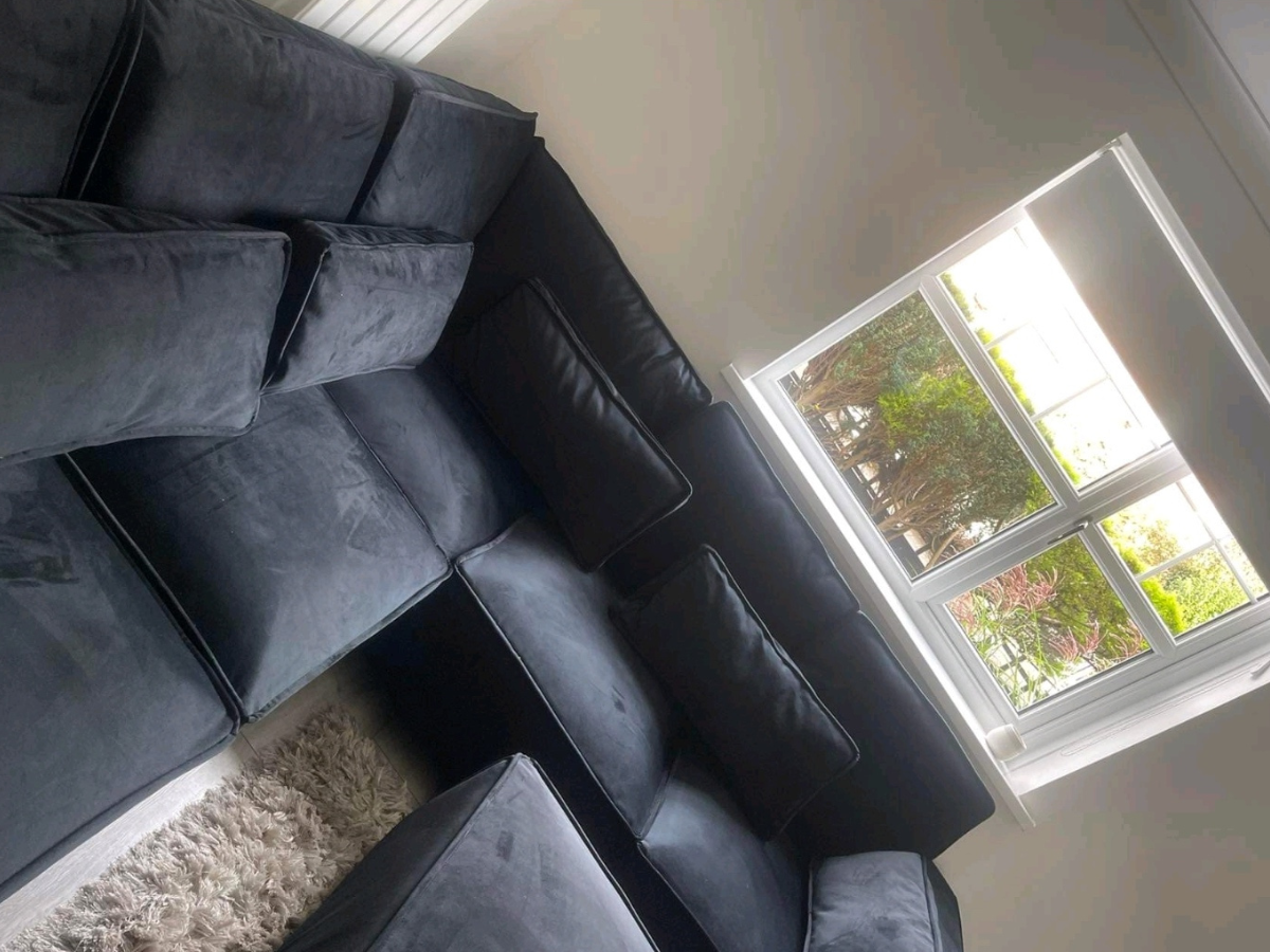 Sloane Black Sofa Double Corner 