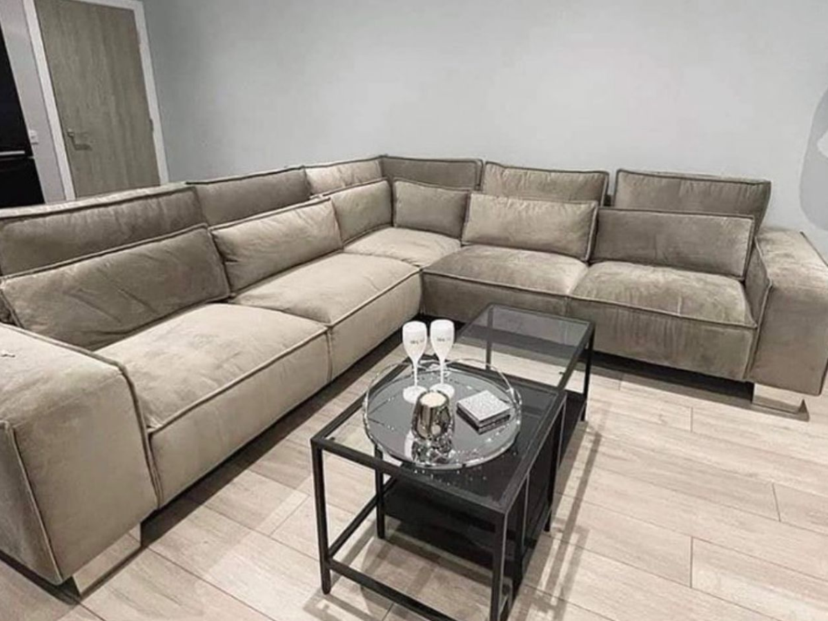 Sloane Silver Sofa Double Corner 