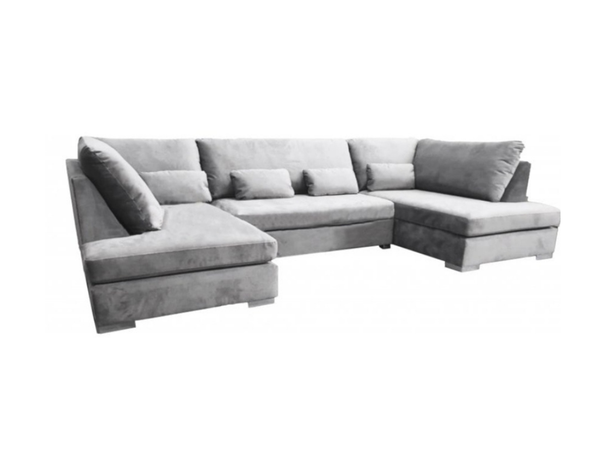 Belgravia Silver Sofa U Shape 