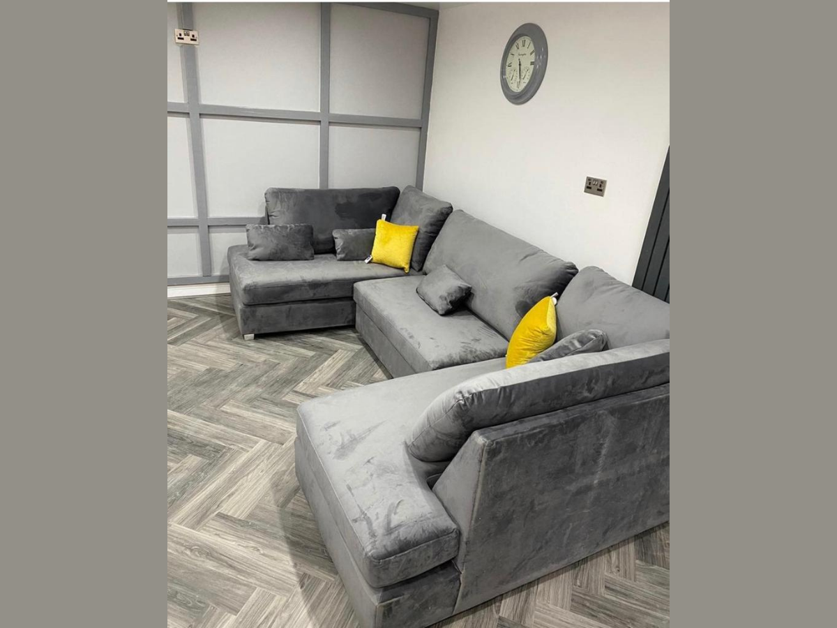 Belgravia Grey Sofa U Shape 